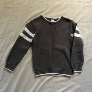 GYMBOREE, gray nautical sweater. Boys 5-6 EUC.